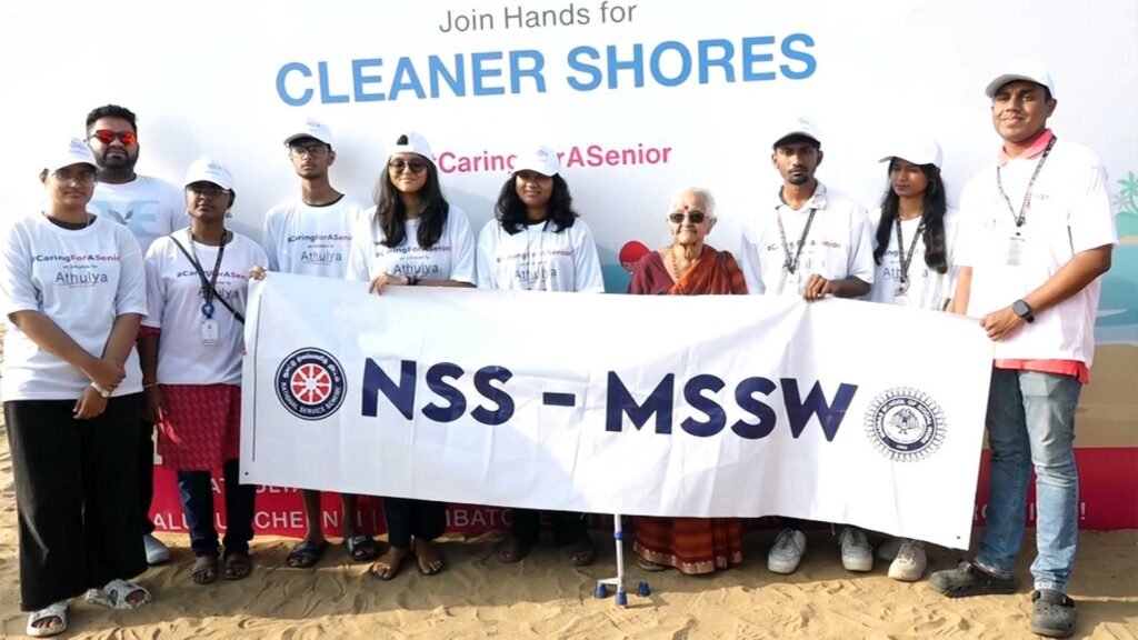 athulya senior care beach cleanup