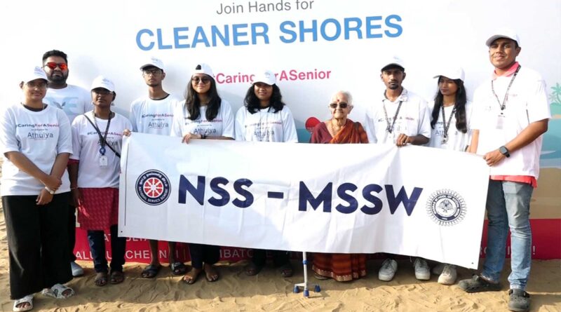 athulya senior care beach cleanup