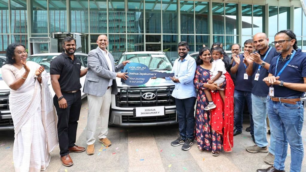 agilisium 10th year car gift to employees