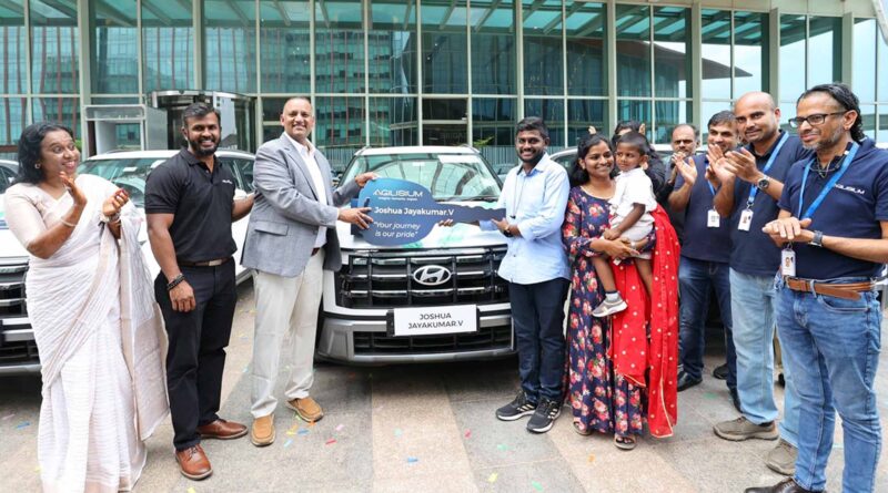 agilisium 10th year car gift to employees