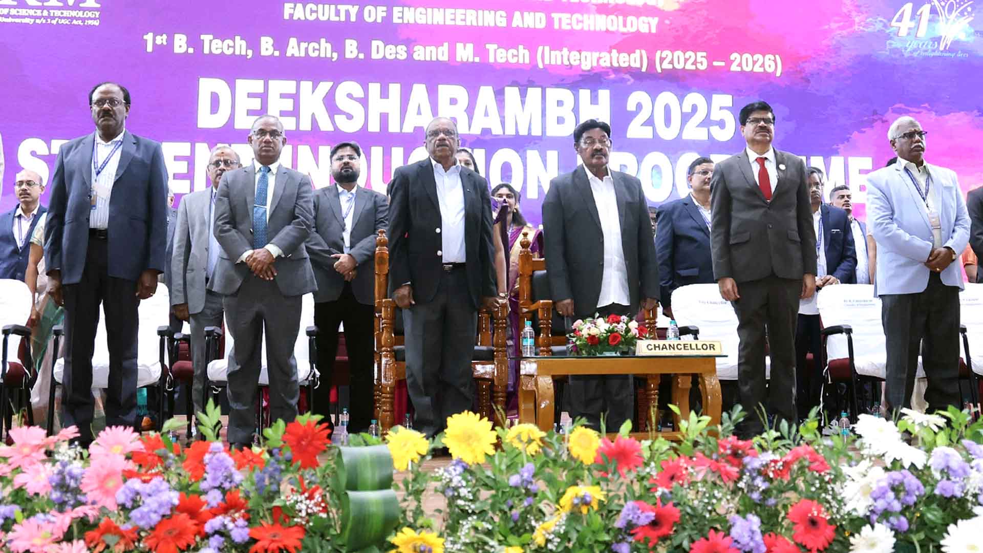 SRMIST Hosts Grand Induction Ceremony, Welcoming Future Changemakers to the Faculty of Engineering & Technology
