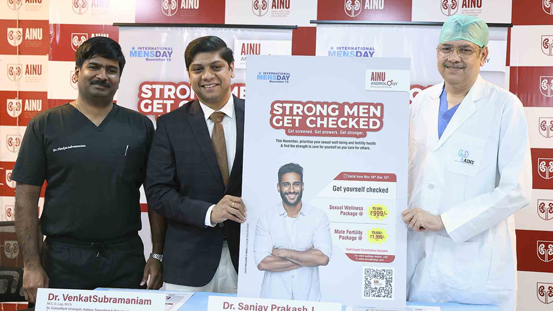 AINU Chennai Launches Men’s Health Drive Ahead of International Men’s Day