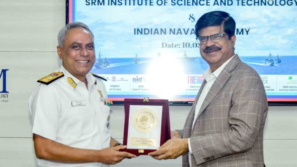SRMIST Indian Naval Academy MoU 1